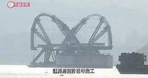 將軍澳跨灣連接路預製高架橋組件抵港 料明年完工 - 20210216 - 港聞 - 有線新聞 CABLE News