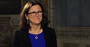 Malmström: "Commercio più dinamico nel creare lavoro"