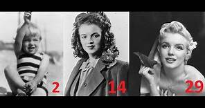 Marilyn Monroe from 0 to 36 years old