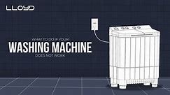What to do if your Washing Machine does not work?