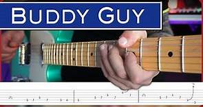 The Rhythm Pattern for DAMN RIGHT, I'VE GOT THE BLUES by Buddy Guy / with TABS