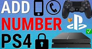 How To Add Number To PSN Account on PS4