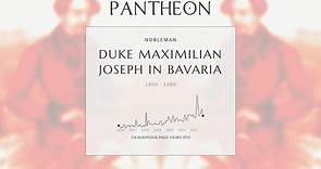 Duke Maximilian Joseph in Bavaria Biography | Pantheon
