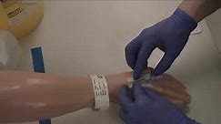 Cannulation and blood taking from a cannula
