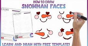 How to Draw Snowman Faces - Free Dot to Dot ☃️ Connect the Dots Printable