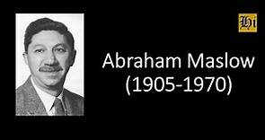 Abraham Maslow | Biografía breve