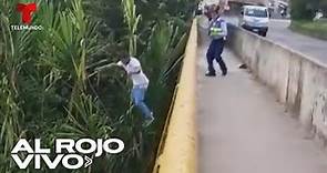 Hombre salta a un río en persecución policial para evitar una multa en Colombia