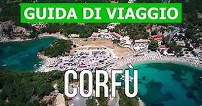 Isola di Corfù, Grecia | Spiagge, viaggio, luoghi, vacanze, città | video 4k | Corfù cosa vedere