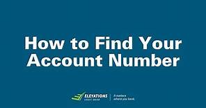 How to Find Your Account Number