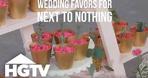 Way to Grow: Mini Potted Herb Wedding Favors | HGTV