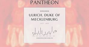 Ulrich, Duke of Mecklenburg Biography - Duke of Mecklenburg-Güstrow