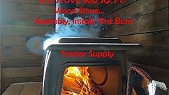 U.S. Stove Company 900 Square Foot Log Wood Stove...ASSEMBLY, INSTALL, AND FIRST BURN