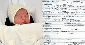 Sua Altezza Reale la Principessa Charlotte Elizabeth Diana di Cambridge, l’atto di nascita
