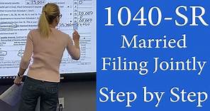 1040sr for Seniors. Step by Step Walkthrough of Senior Tax Return 1040SR. New IRS Form 1040-SR