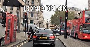 London 4K - Monday Morning - Driving Downtown UK