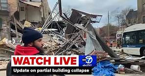 LIVE | Update on Bronx partial building collapse