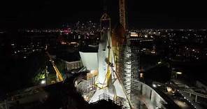 Endeavour lifted onto space shuttle stack for California Science Center exhibit
