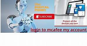 login to mcafee my account