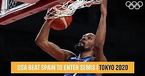 USA finish strong to beat Spain 🏀 | #Tokyo2020 Highlights