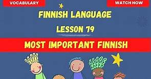 Most Important Finnish| Finnish language lesson for beginners|Finnish 2023 |Finnish language|Finnish