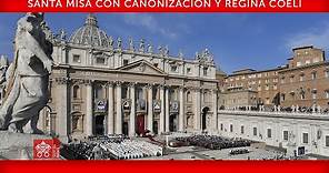 15 de mayo de 2022, Santa Misa con canonización y Regina Coeli | Papa Francisco