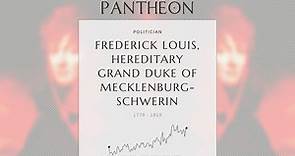Frederick Louis, Hereditary Grand Duke of Mecklenburg-Schwerin Biography - Hereditary Grand Duke of Mecklenburg-Schwerin