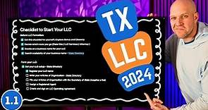 How to Start an LLC in Texas in 2024 (Free Checklist)