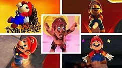 Evolution Of Mario BURNED TO DEATH BY LAVA in 3D Mario Games (1996-2017)