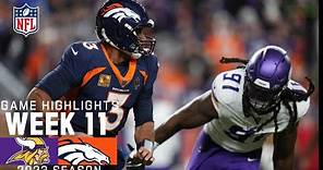 Minnesota Vikings vs. Denver Broncos | 2023 Week 11 Game Highlights