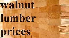 Walnut lumber prices