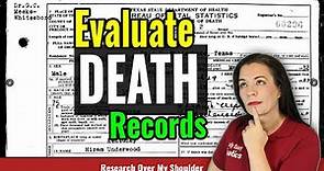 How to Evaluate a Death Record - Genealogy Research Basics