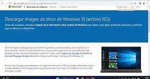 Instalar Windows 10 1507 desde chrome