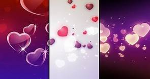 Flying hearts Love Graphics for Wedding Backgrounds HD