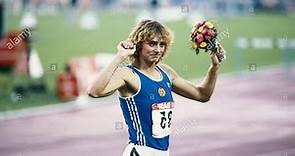Heike Drechsler 200m WORLD RECORD 21.71 Stuttgart European Championships, Neckarstadion.