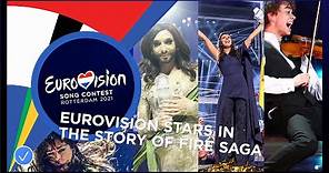 All the Eurovision Song Contest stars in 'The story of Fire Saga'