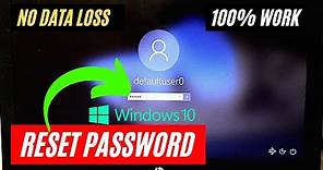 How To Reset Forgotten Password In Windows 10 Without Losing Data | Without Disk & USB