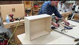 Building a Drawer Box, One Take Unedited Woodworking