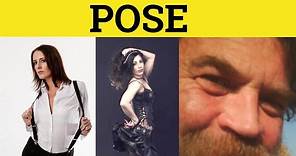 🔵 Pose - Pose Meaning - Poser Examples - Pose in a Sentence