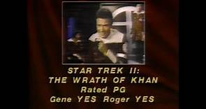 Star Trek II: The Wrath of Khan (1982) movie review - Sneak Previews with Roger Ebert & Gene Siskel