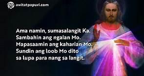 Tagalog Divine Mercy Chaplet • Rosaryo ng Dakilang Awa ng Diyos • Banal na Awa • Mabathalang Awa