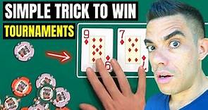 Simple Trick to Win Poker Tournaments (Works Every Time!)