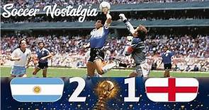Argentina 2-1 England "Hand of God goal" (1986 FIFA World Cup) ( ALL GOALS & HIGHLIGHTS )