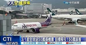 【每日必看】"你好香港"啟動禮 全球送50萬張機票吸客 20230202 @CtiNews
