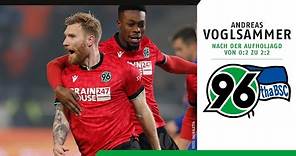 Andreas Voglsammer nach der Aufholjagd von 0:2 zu 2:2 | Hannover 96 - Hertha BSC