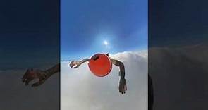 Skydiver Records Himself Free Falling Through Clouds