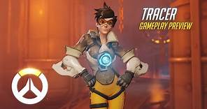 Tracer Gameplay Preview | Overwatch | 1080p HD, 60 FPS