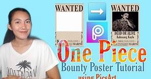 One Piece Wanted Poster Tutorial