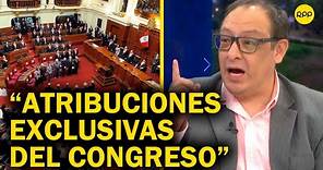 Magistrado Gustavo Gutiérrez sobre fallo del TC: "Estas son atribuciones exclusivas del Congreso"