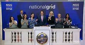 National Grid plc (NYSE: NGG) Rings The Closing Bell®
