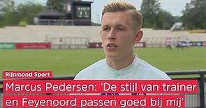 Feyenoord's rechtsback Marcus Holmgren Pedersen legt uit wat zijn manier van spelen is